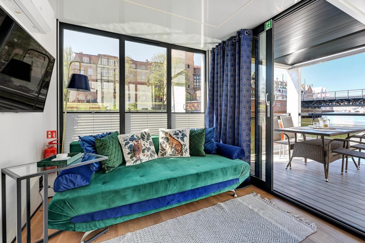 גדנסק Domy Na Wodzie - La Mare Motlava Houseboats With Sauna By Downtown Apartments מראה חיצוני תמונה