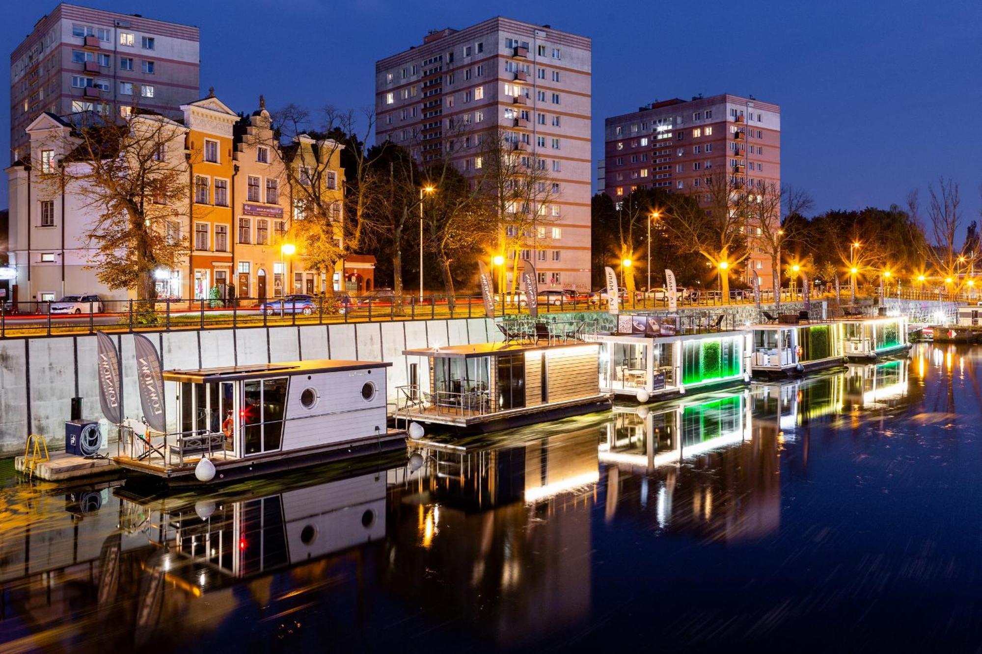 גדנסק Domy Na Wodzie - La Mare Motlava Houseboats With Sauna By Downtown Apartments מראה חיצוני תמונה