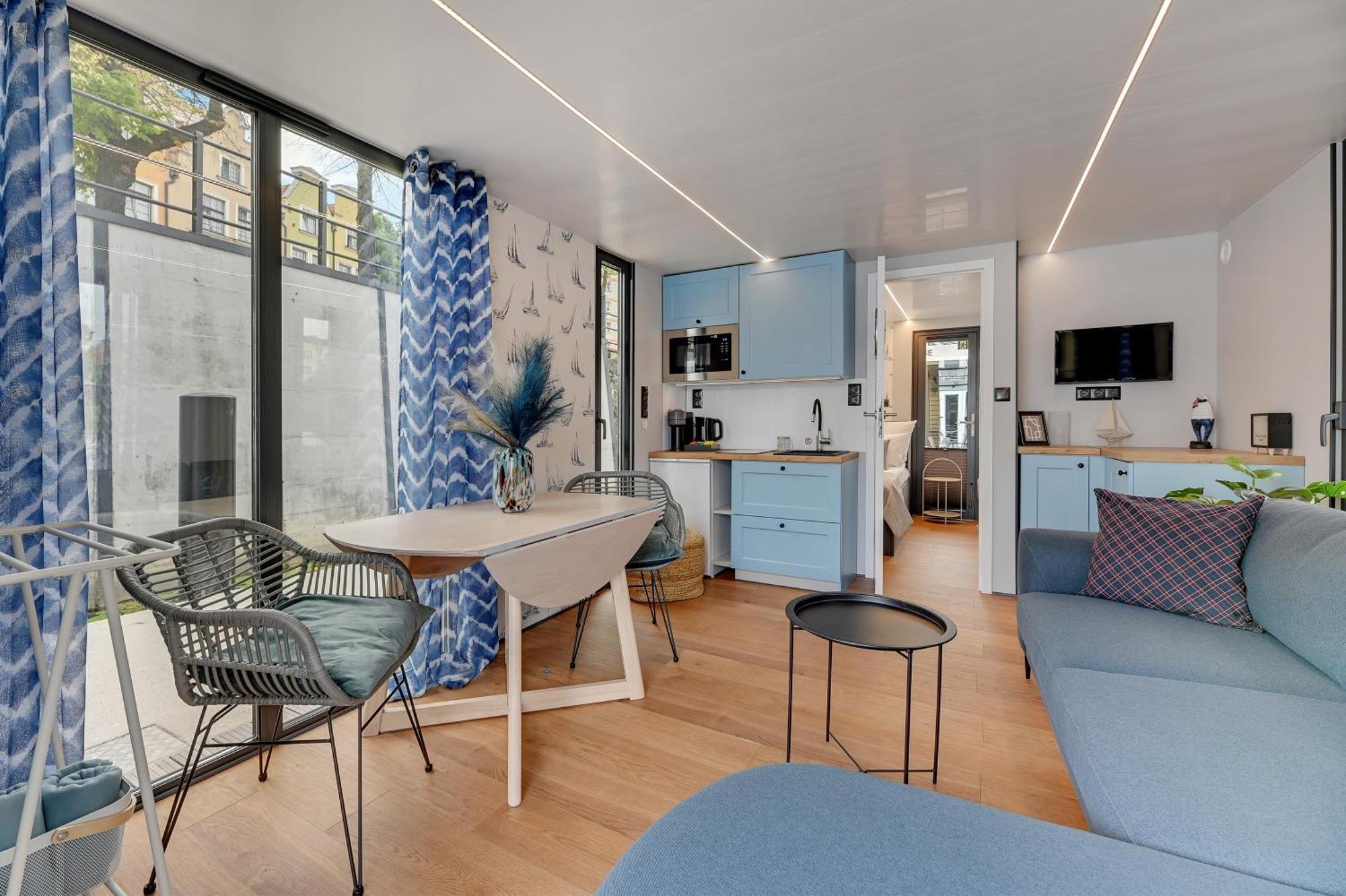 גדנסק Domy Na Wodzie - La Mare Motlava Houseboats With Sauna By Downtown Apartments מראה חיצוני תמונה