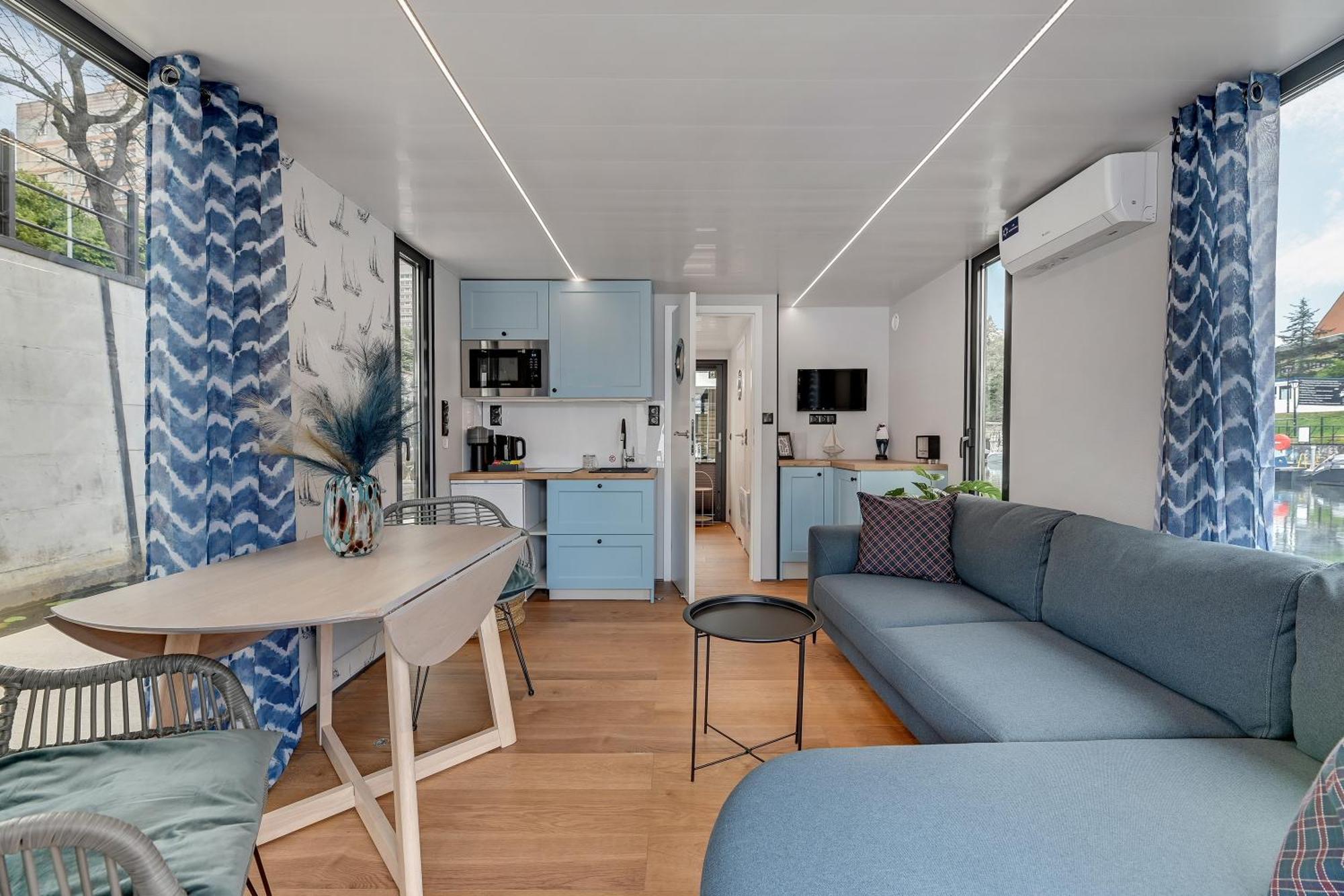גדנסק Domy Na Wodzie - La Mare Motlava Houseboats With Sauna By Downtown Apartments מראה חיצוני תמונה