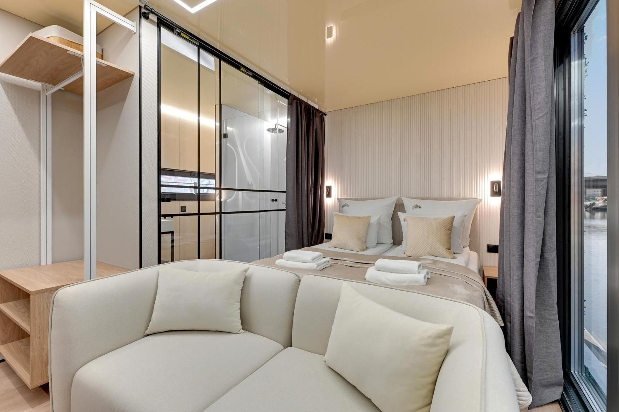 גדנסק Domy Na Wodzie - La Mare Motlava Houseboats With Sauna By Downtown Apartments חדר תמונה