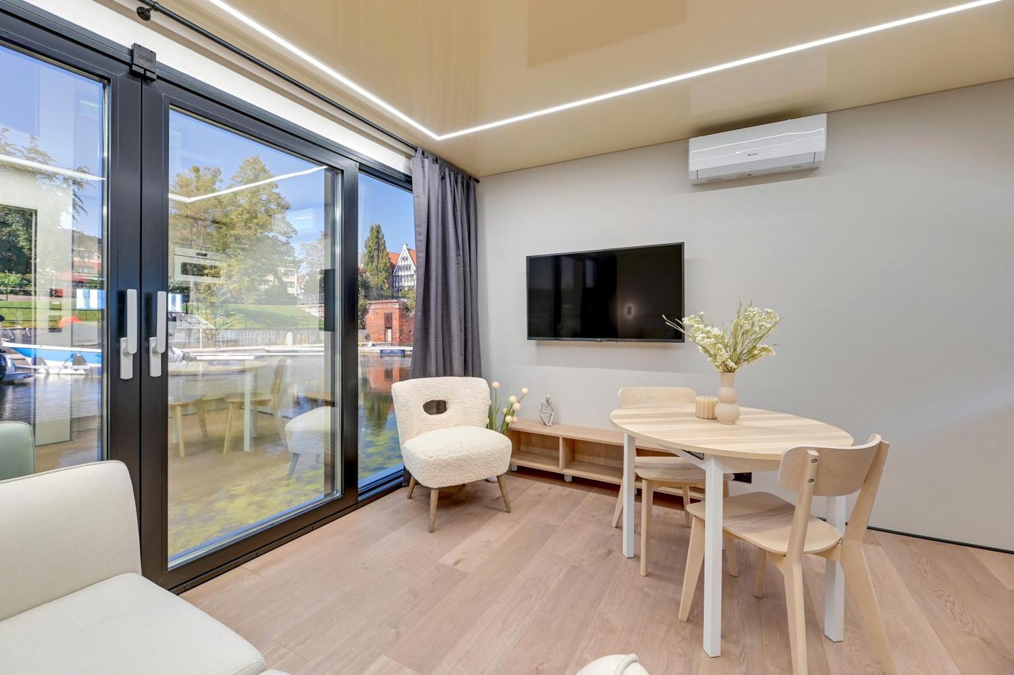 גדנסק Domy Na Wodzie - La Mare Motlava Houseboats With Sauna By Downtown Apartments חדר תמונה